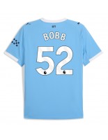 Manchester City Oscar Bobb #52 Domácí Dres 2025-26 Krátký Rukáv